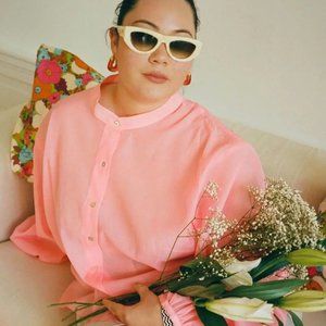 NWT Wray Mason Top - Electric Coral